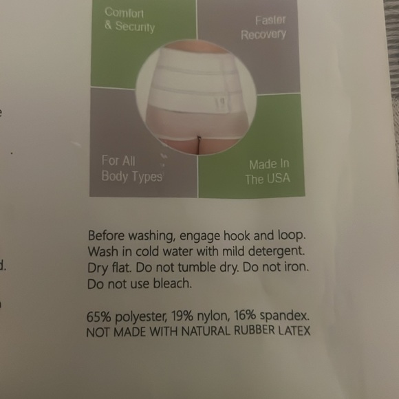 AltroCare Postpartum Abdominal Binder S/M Inch 3 Panel Tummy Tuck C-Section - Picture 6 of 7